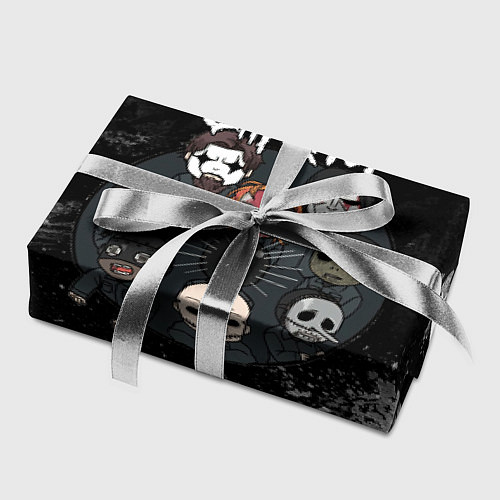 Бумага для упаковки Black slipknot / 3D-принт – фото 2