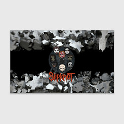 Бумага для упаковки Slipknot объемные плиты black, цвет: 3D-принт