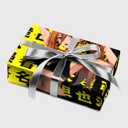 Бумага для упаковки Пауэр в купальнике - Чел бензопила, цвет: 3D-принт — фото 2