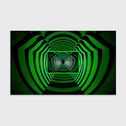 Бумага для упаковки Зелёный туннель - оптическая иллюзия, цвет: 3D-принт