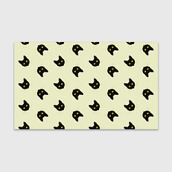 Бумага для упаковки Эстетика: черный кот на светлом фоне, цвет: 3D-принт