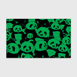 Бумага для упаковки Panda green pattern, цвет: 3D-принт