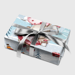 Бумага для упаковки Зайка с воздушным шариком, цвет: 3D-принт — фото 2