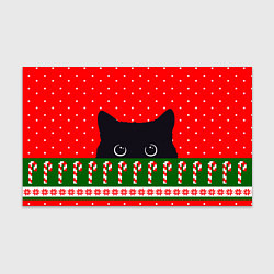 Бумага для упаковки Котик: новогодний свитер, цвет: 3D-принт