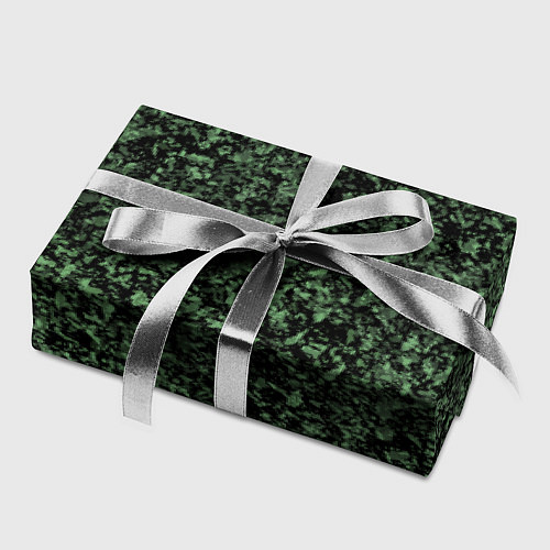 Бумага для упаковки Черный и зеленый камуфляжный / 3D-принт – фото 2
