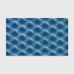 Бумага для упаковки Синии шестигранники, цвет: 3D-принт