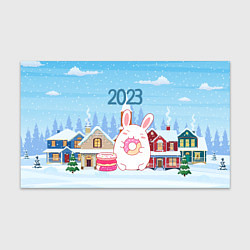 Бумага для упаковки Кролик ест пончики, цвет: 3D-принт