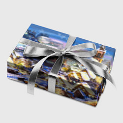 Бумага для упаковки Рождественская деревня, цвет: 3D-принт — фото 2