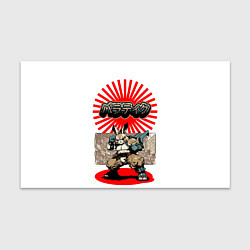 Бумага для упаковки Кролик уличный боец, цвет: 3D-принт