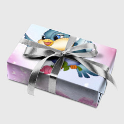 Бумага для упаковки Птица летит с цветком в лапах, цвет: 3D-принт — фото 2