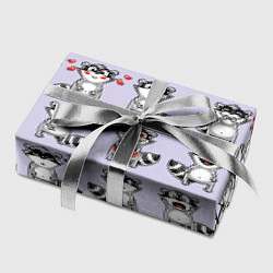 Бумага для упаковки Забавные еноты, цвет: 3D-принт — фото 2
