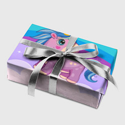 Бумага для упаковки Единорог на фоне радуги, цвет: 3D-принт — фото 2