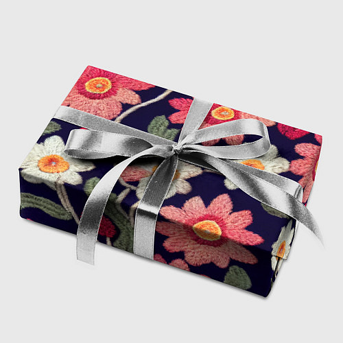 Бумага для упаковки Эффект красивой вышивки / 3D-принт – фото 2