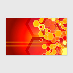 Бумага для упаковки Текстура соты оранжевый, цвет: 3D-принт