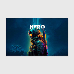 Бумага для упаковки Герой в стиле киберпанк