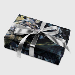 Бумага для упаковки Волк воин в камуфляже, цвет: 3D-принт — фото 2