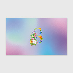 Бумага для упаковки Цветочная восьмёрка, цвет: 3D-принт