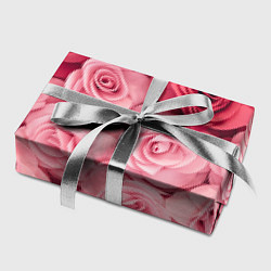Бумага для упаковки Чайная пыльная роза - нежно розовый цветок, цвет: 3D-принт — фото 2