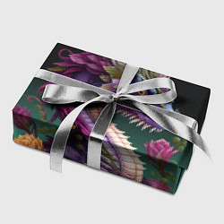 Бумага для упаковки Неоновый дракон с цветами, цвет: 3D-принт — фото 2