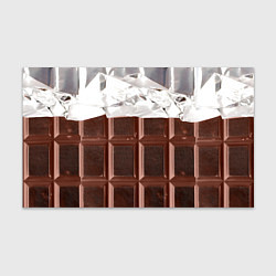 Бумага для упаковки Темная плитка шоколада в обертке, цвет: 3D-принт