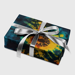 Бумага для упаковки Тай дай на темном фоне: арт нейросети, цвет: 3D-принт — фото 2