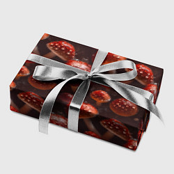 Бумага для упаковки Сочный узор из мухоморов, цвет: 3D-принт — фото 2