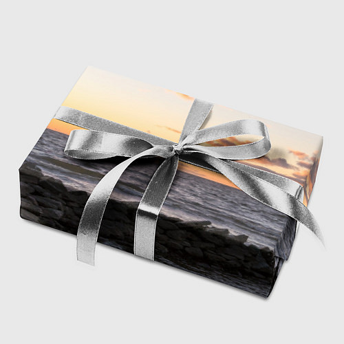 Бумага для упаковки Закат солнца на Финском заливе / 3D-принт – фото 2