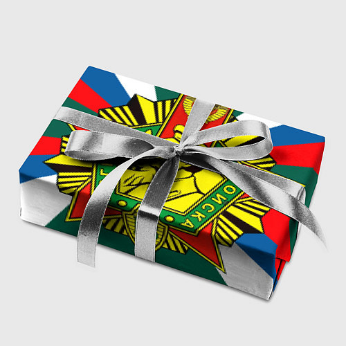 Бумага для упаковки Пограничные войска России / 3D-принт – фото 2