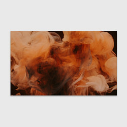 Бумага для упаковки Оранжевый абстрактный дым, цвет: 3D-принт
