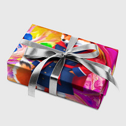 Бумага для упаковки Лисичка-модница - нейросеть, цвет: 3D-принт — фото 2