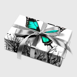 Бумага для упаковки С бабочкой на фоне японского иероглифа, цвет: 3D-принт — фото 2