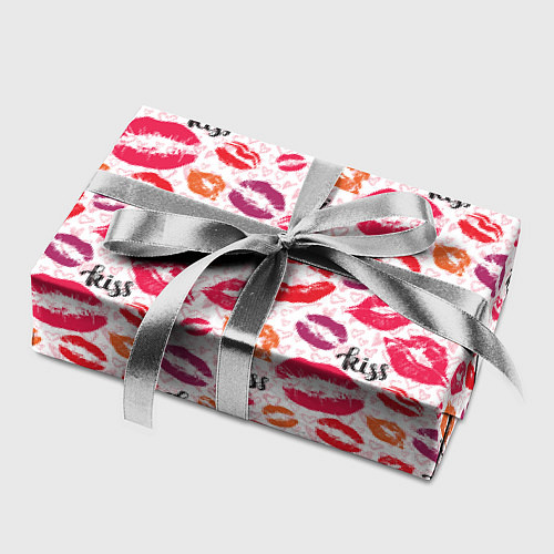 Бумага для упаковки Поцелуи - kiss / 3D-принт – фото 2