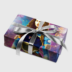 Бумага для упаковки Современная девушка по имени Джоконда, цвет: 3D-принт — фото 2