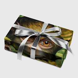 Бумага для упаковки Маленькая обезьянка в листьях, цвет: 3D-принт — фото 2