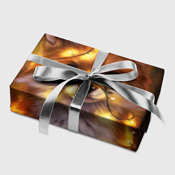 Бумага для упаковки Лисенок в гирлянде, цвет: 3D-принт — фото 2