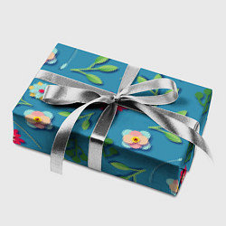 Бумага для упаковки Цветы и зеленые веточки, цвет: 3D-принт — фото 2