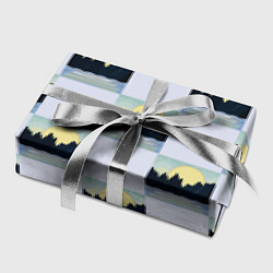 Бумага для упаковки Пейзаж горы и солнце, цвет: 3D-принт — фото 2