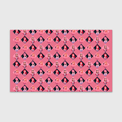 Бумага для упаковки Розовая клеточка black pink, цвет: 3D-принт