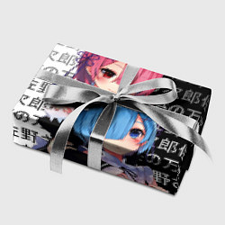 Бумага для упаковки Рем и Рам - иероглифы, цвет: 3D-принт — фото 2