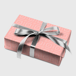 Бумага для упаковки Бледно-розовый с квадратиками, цвет: 3D-принт — фото 2