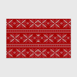 Бумага для упаковки Красный вязаный узор свитера, цвет: 3D-принт