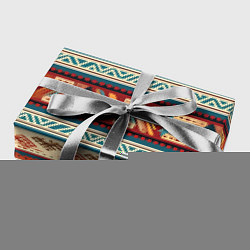 Бумага для упаковки Этнический паттерн в горизонтальную полоску, цвет: 3D-принт — фото 2