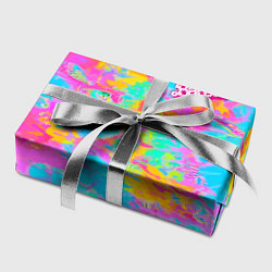 Бумага для упаковки Барбм - цветочный абстрактный паттерн - тай-дай, цвет: 3D-принт — фото 2