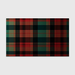 Бумага для упаковки Зелёно-красная шотландская клетка, цвет: 3D-принт