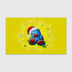 Бумага для упаковки Плюшевый синий Санта, цвет: 3D-принт