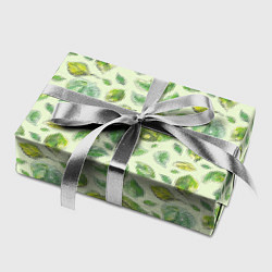 Бумага для упаковки Акварельные листья с узором, цвет: 3D-принт — фото 2