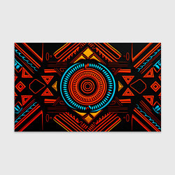 Бумага для упаковки Орнамент в африканском стиле на тёмном фоне, цвет: 3D-принт