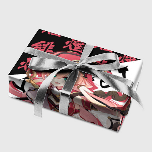 Бумага для упаковки Янь Фэй иероглифы - Геншин Импакт / 3D-принт – фото 2