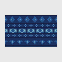 Бумага для упаковки Blue tribal geometric, цвет: 3D-принт