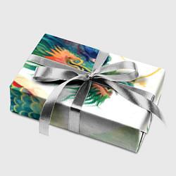 Бумага для упаковки Japanese dragon - watercolor art, цвет: 3D-принт — фото 2